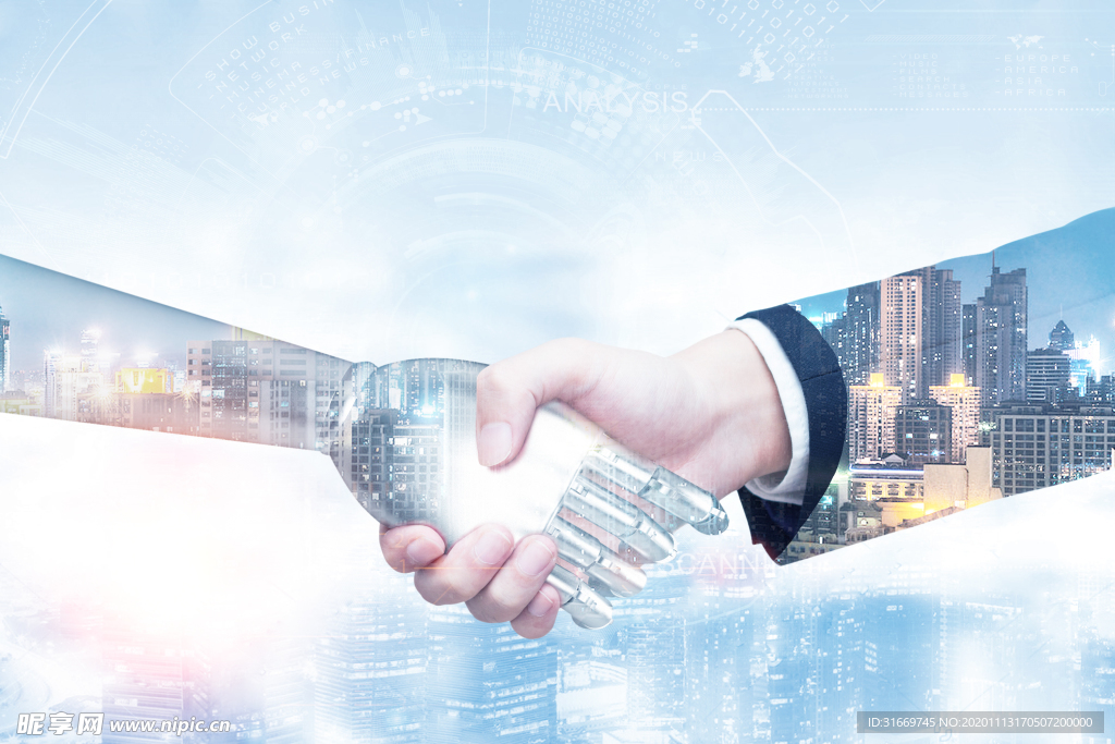 高清科技感智能手势图图片