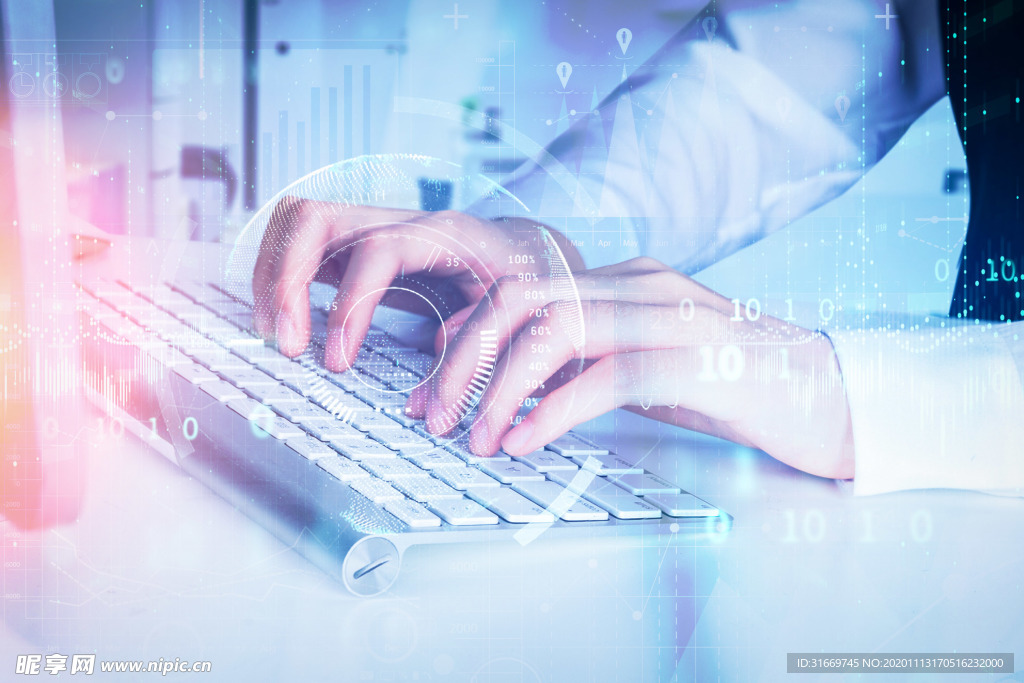 高清科技感智能手势图图片