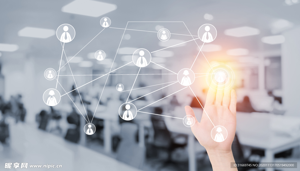 高清科技感智能手势图片