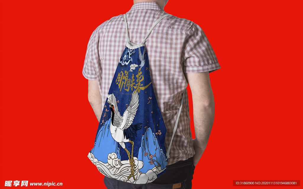 双肩包背包样机