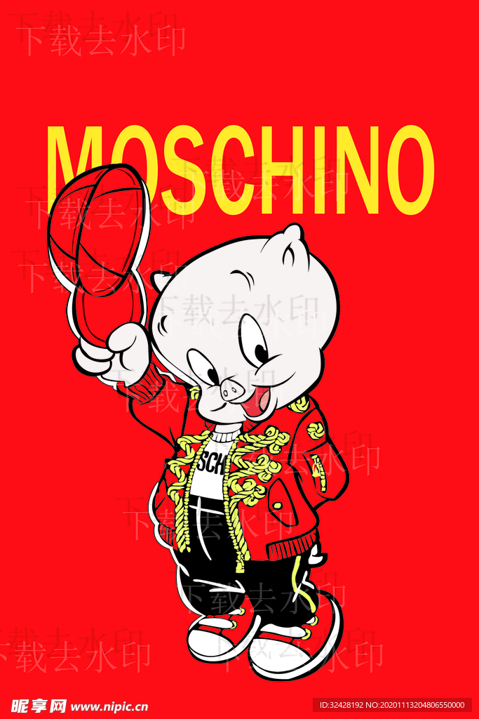 复古 小猪 男装 大牌