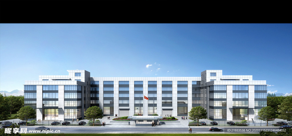 厂房工业园区园区效果图