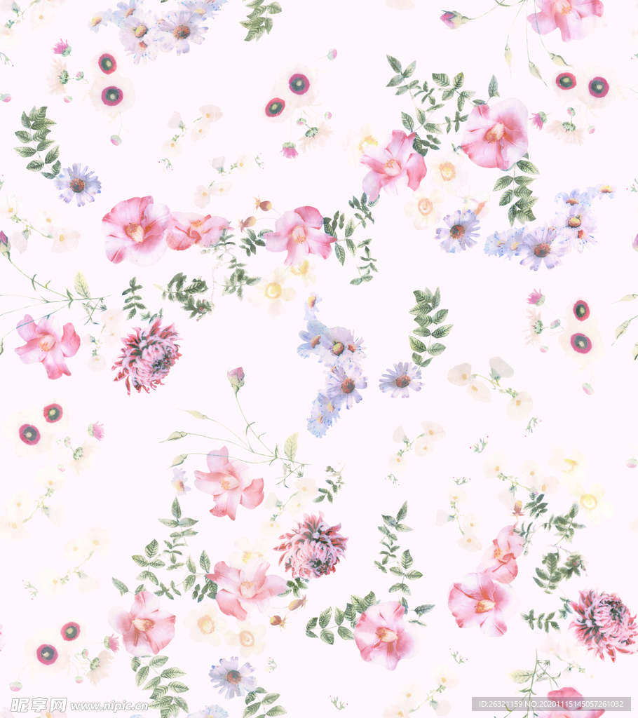 大牌  花型  花朵 矢量 手