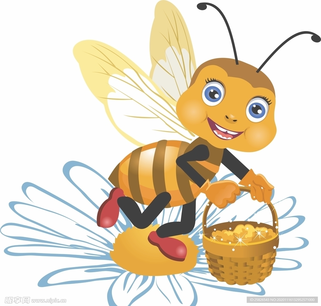 矢量蜜蜂