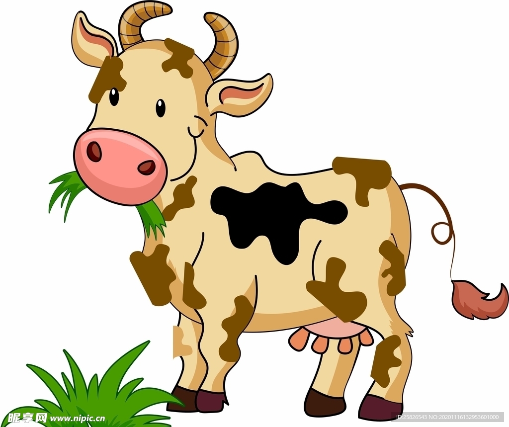 卡通奶牛