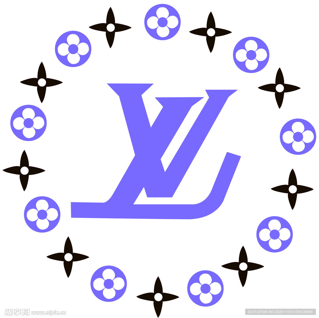 LV 大牌 紫色 T恤