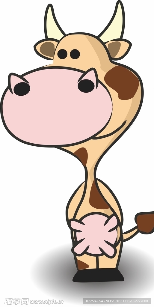 卡通奶牛