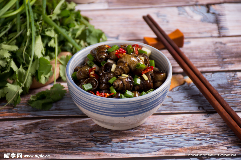 红烧螺蛳美食食材背景海报素材