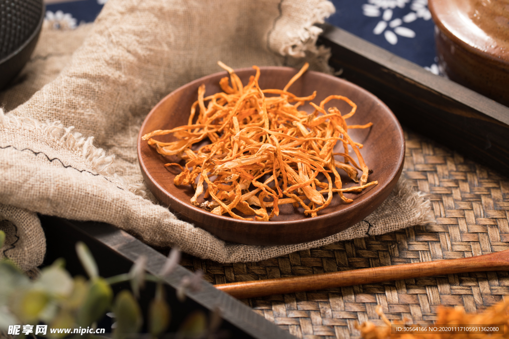 茶树菇美食食材背景海报素材