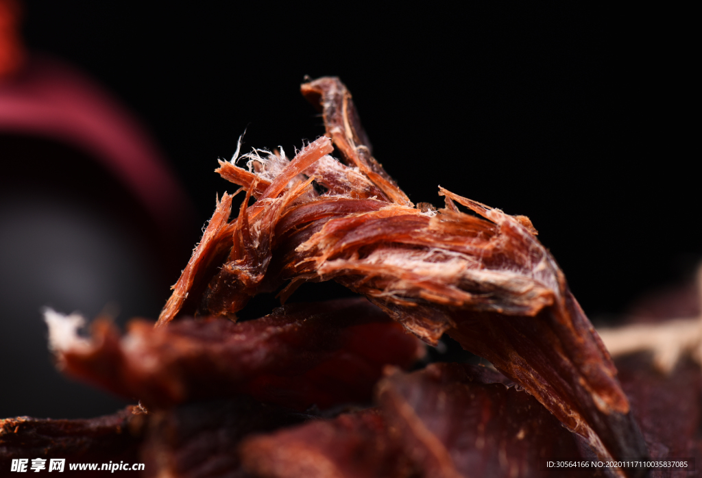 牛肉干美食食材背景海报素材
