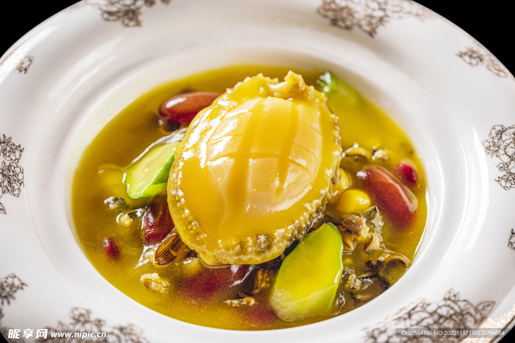 鲍鱼美食食材背景海报素材