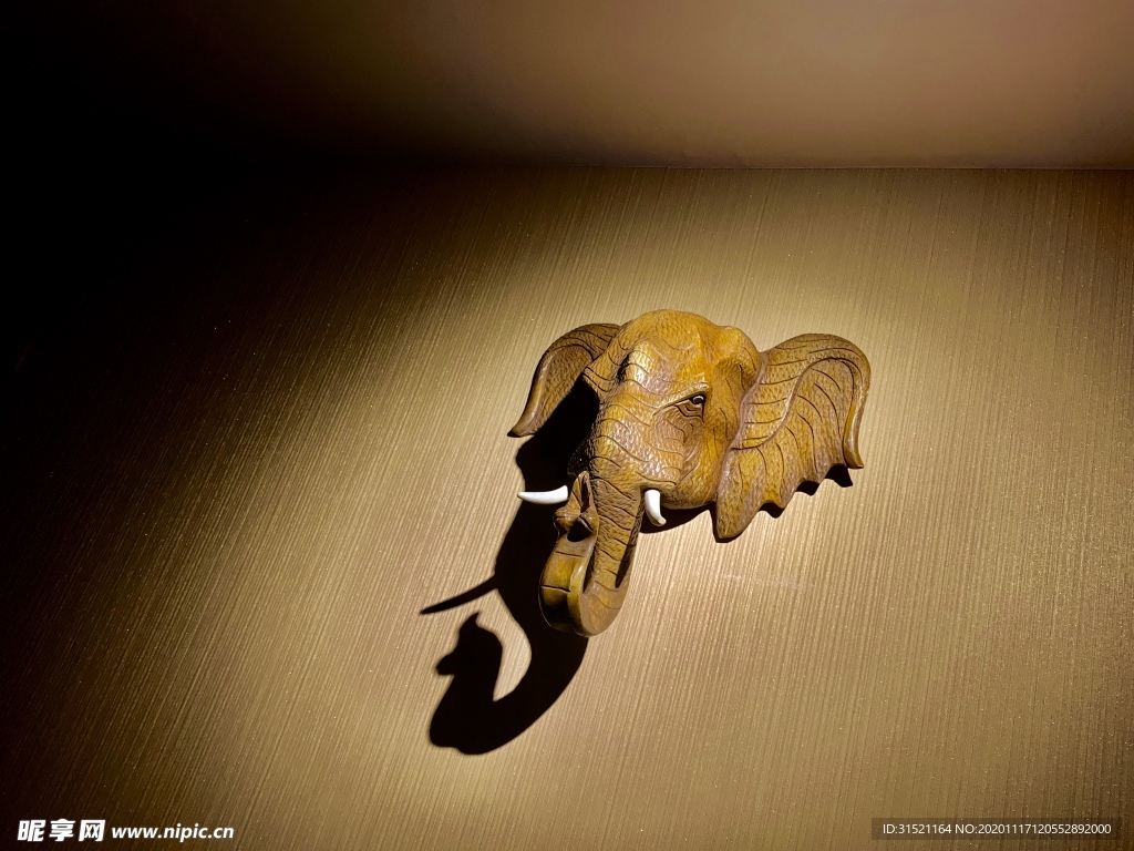 泰式按摩大象挂壁拍摄图