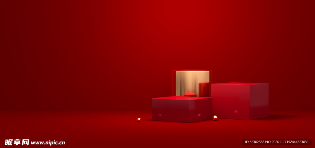红色背景