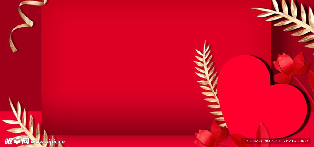 红色背景