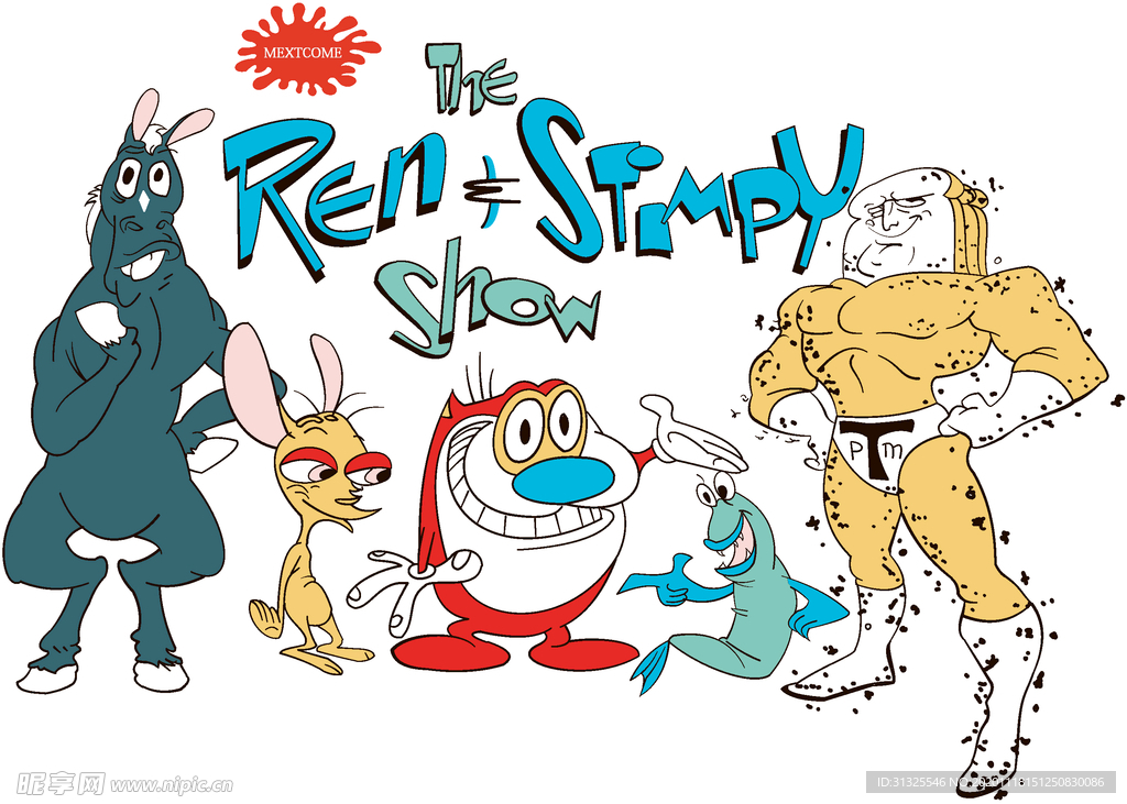 插画 驴 袋鼠  猫 鱼 超人