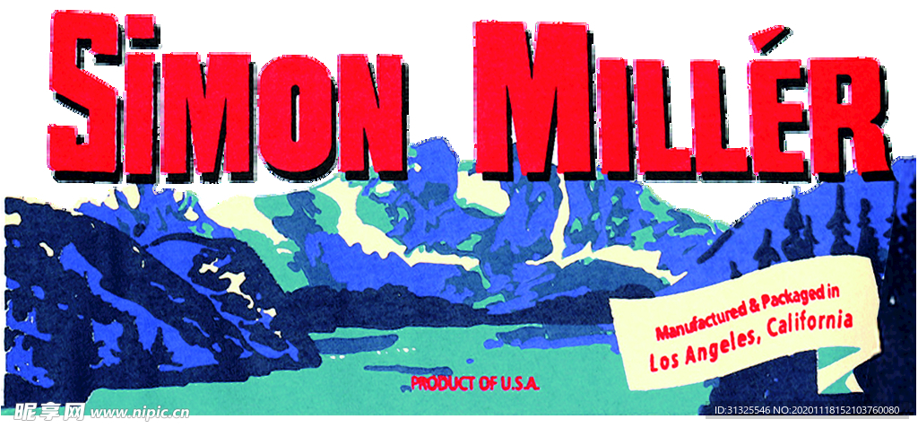 山 色块 裁片 印花图案