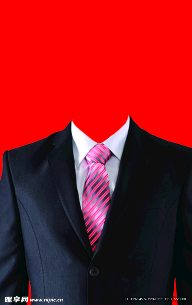 西装证件照模板