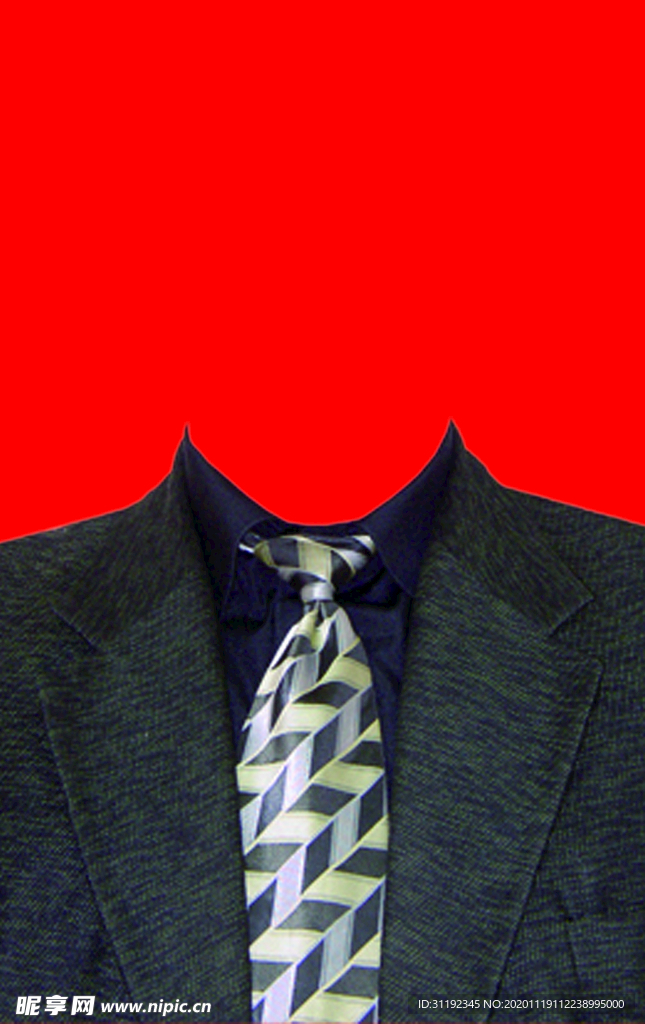 西装证件照模板