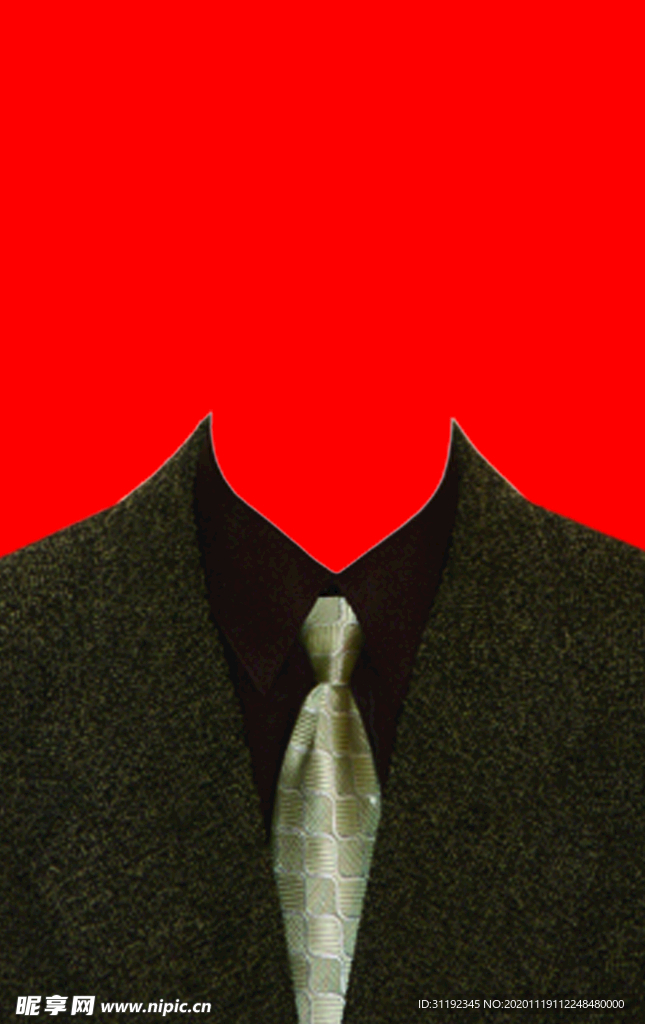 西装证件照模板