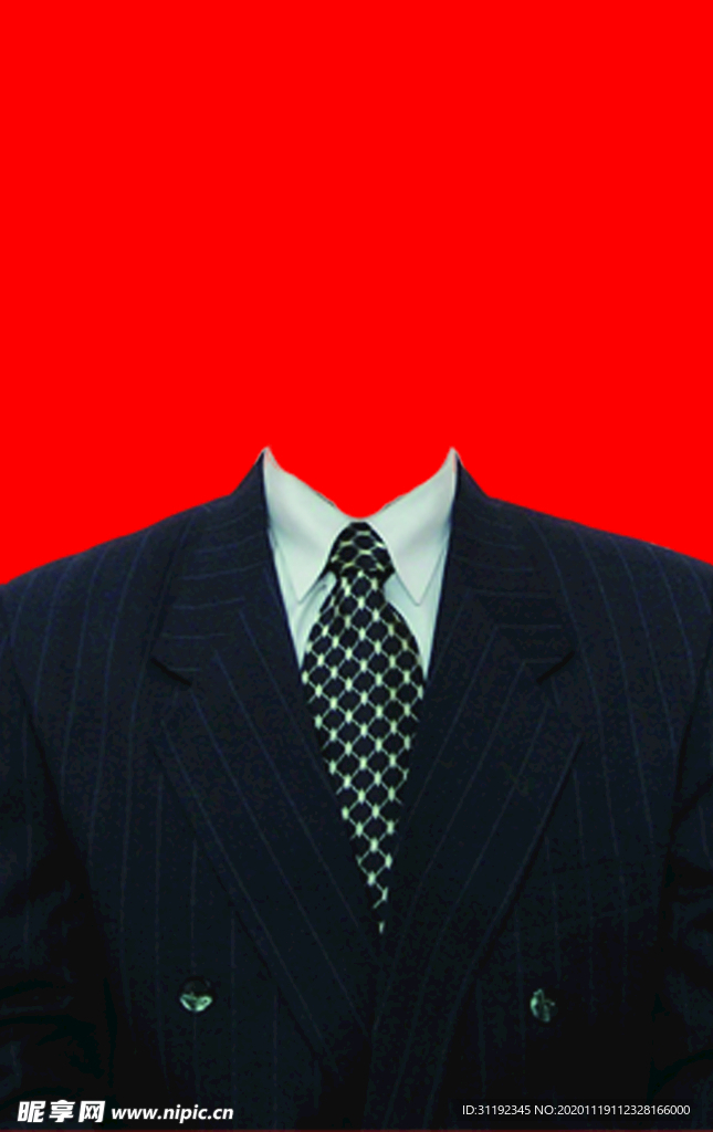 西装证件照模板