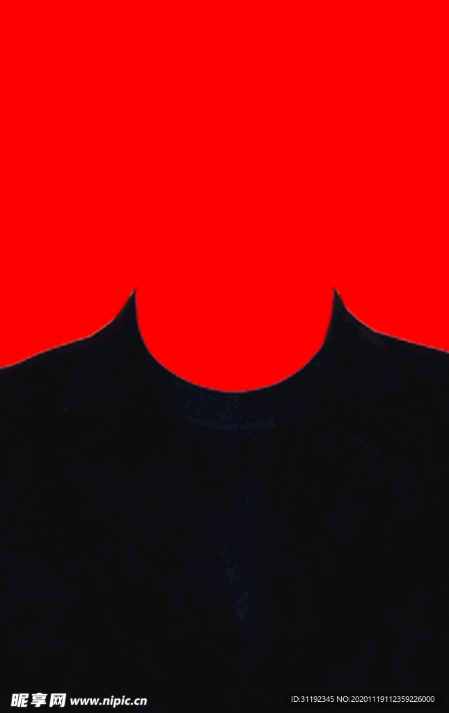 西装证件照模板