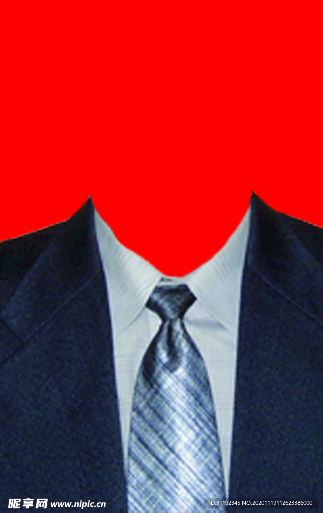 西装证件照模板