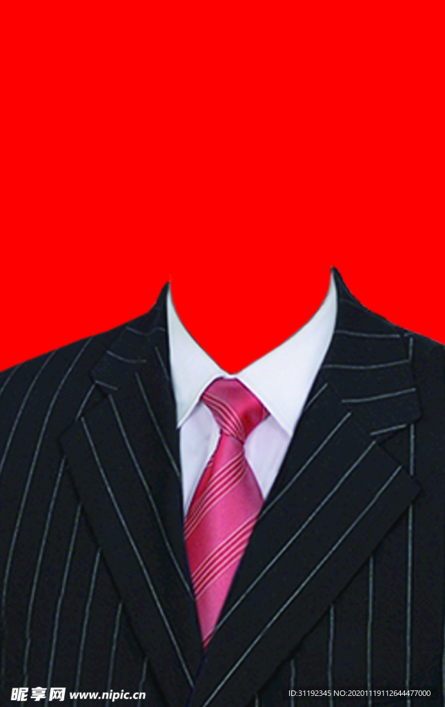 西装证件照模板