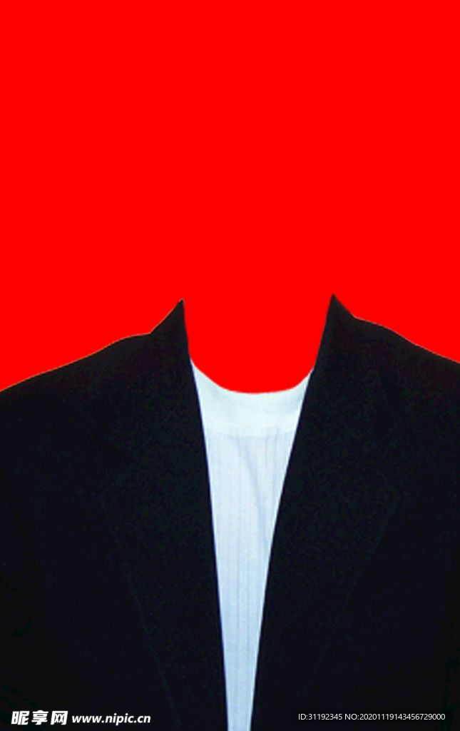 男士西装证件照