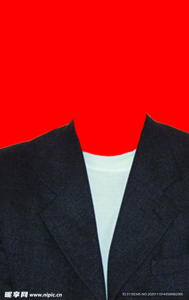 男士西装证件照