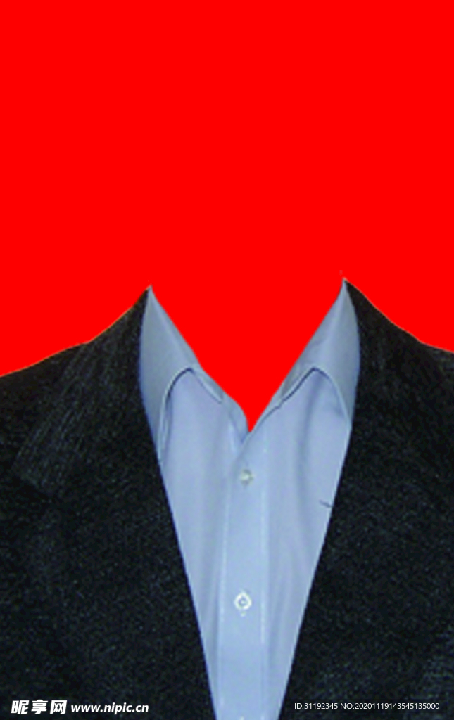 男士西装证件照