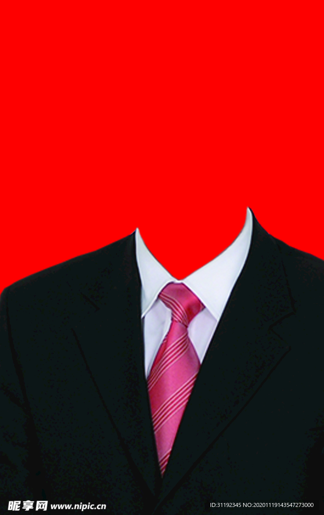 男士西装证件照