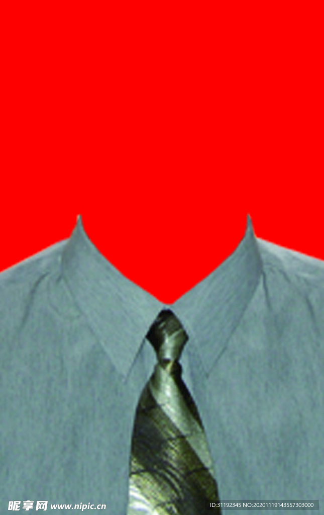 男士西装证件照