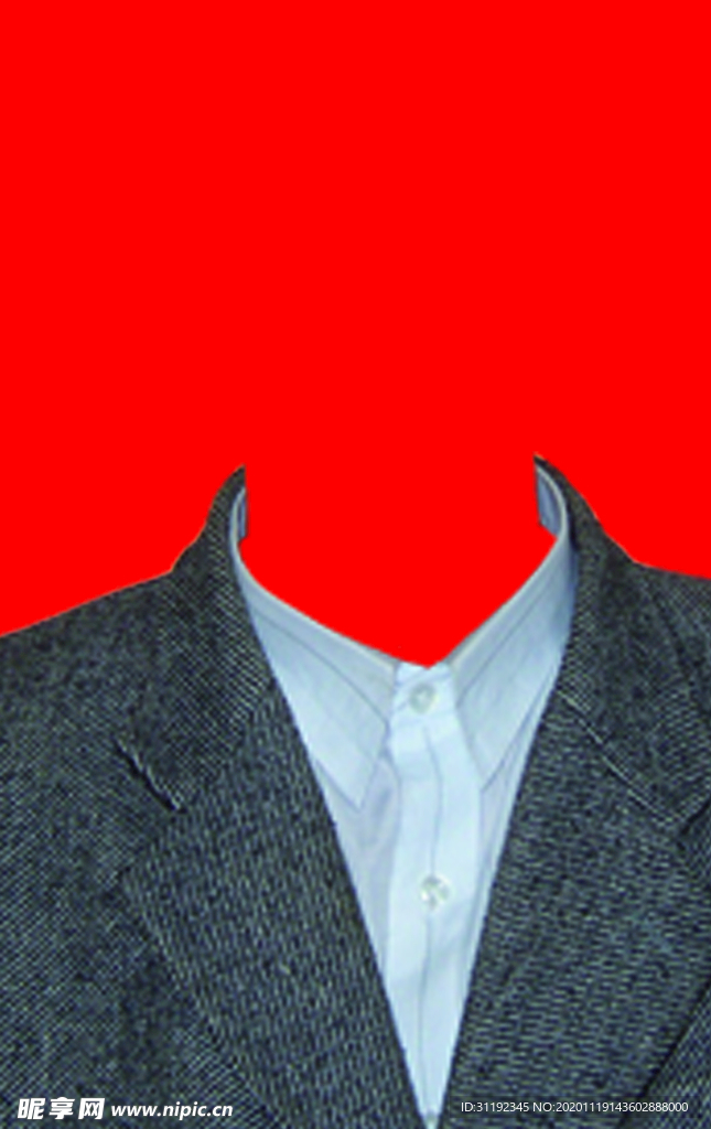 男士西装证件照