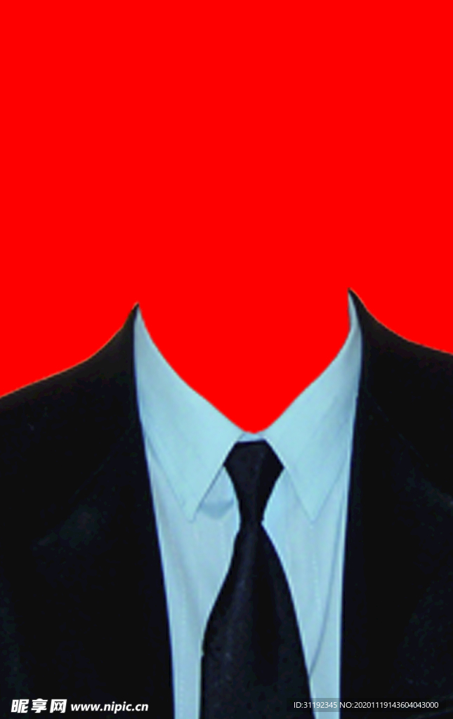 男士西装证件照