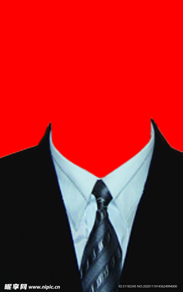 男士西装证件照