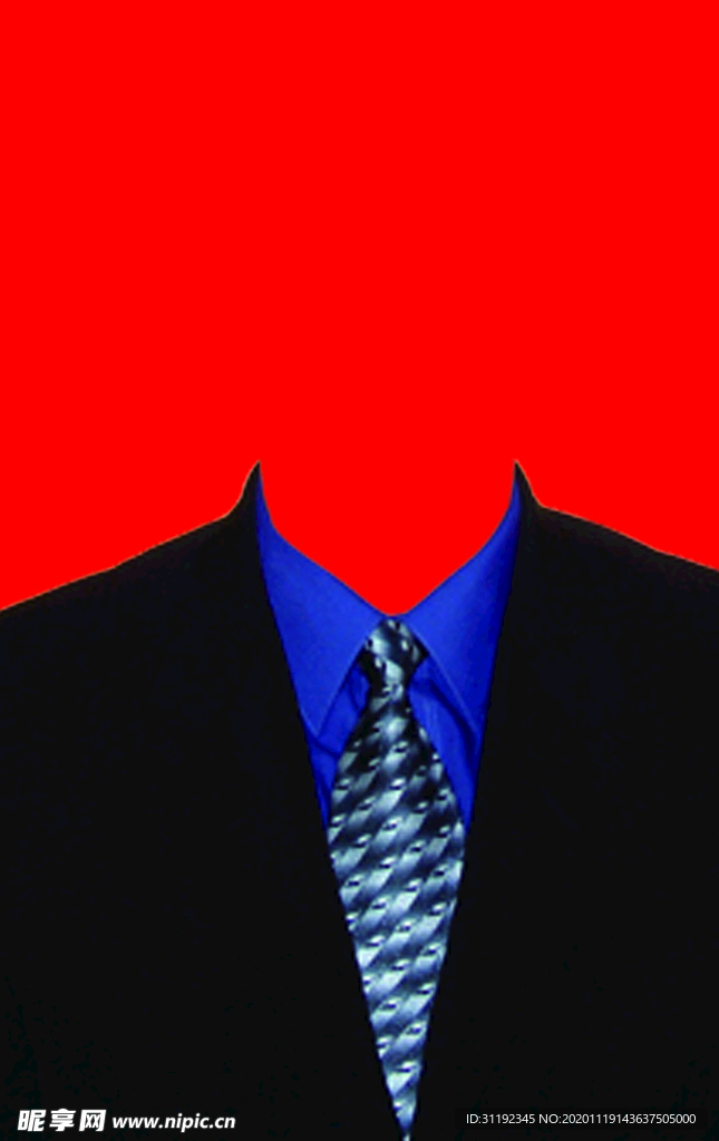 男士西装证件照