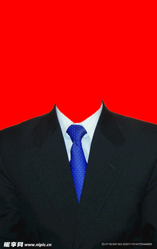 男士西装证件照