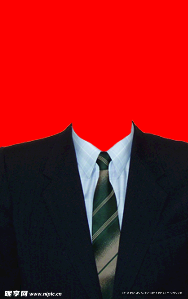 男士西装证件照