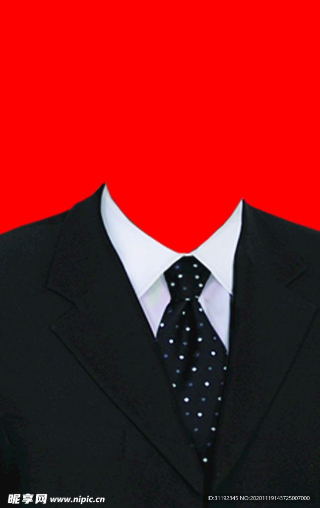 男士西装证件照