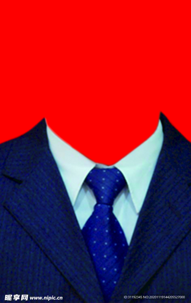 男士西装证件照