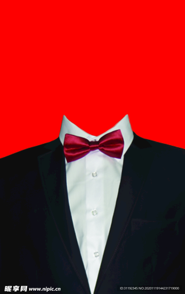 男士西装证件照