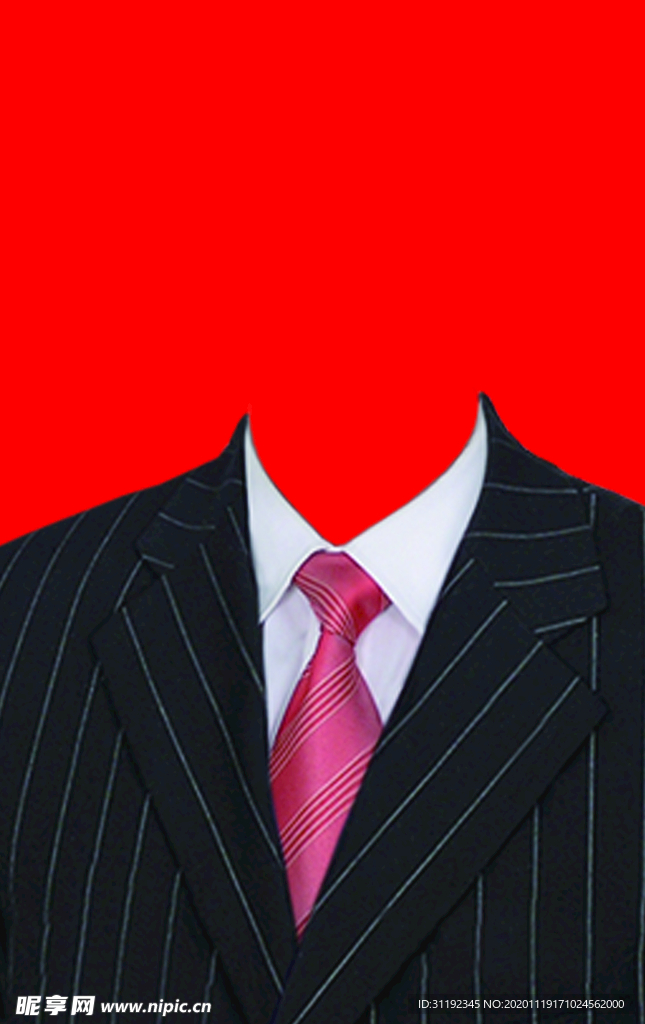 男士西装证件照