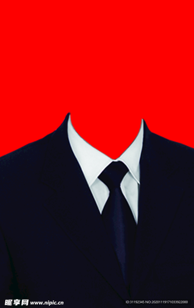 男士西装证件照