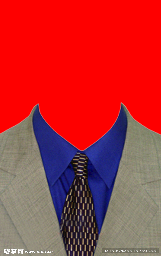 男士西装证件照