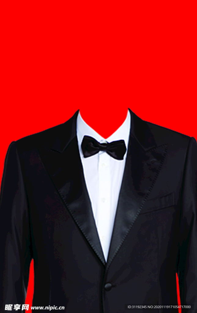 男士西装证件照