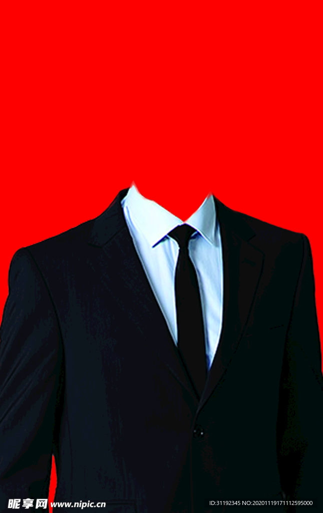 男士西装证件照