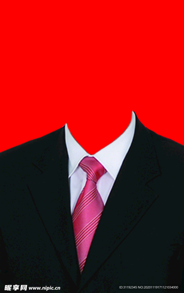 男士西装证件照