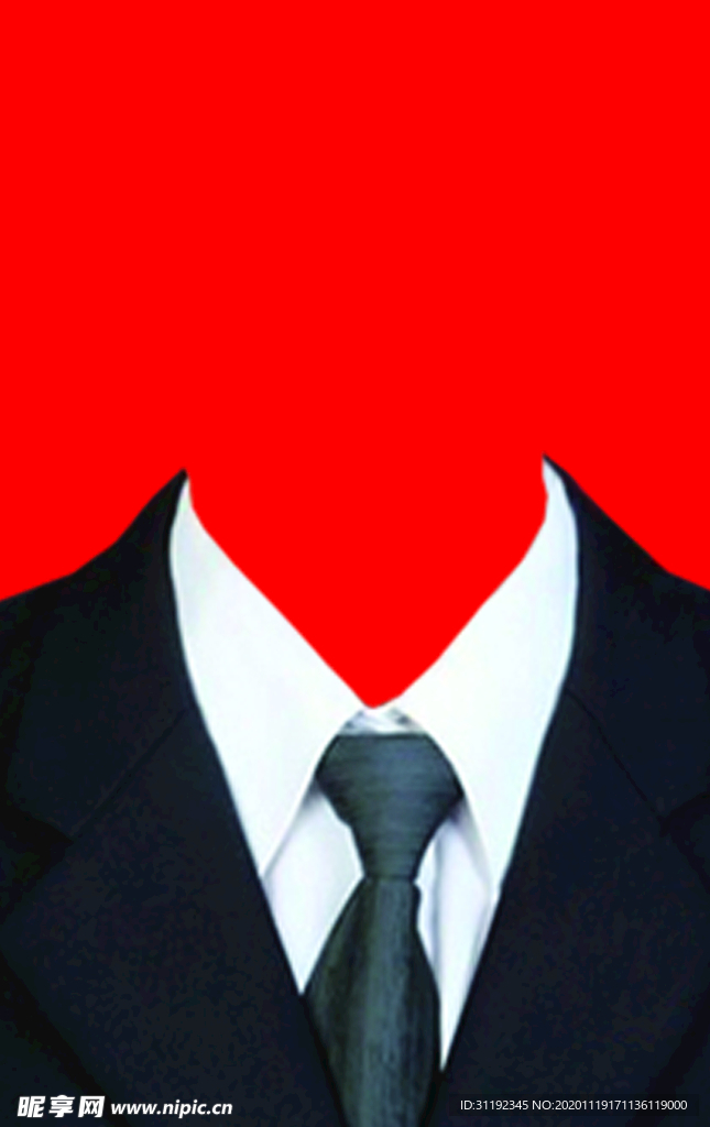 男士西装证件照