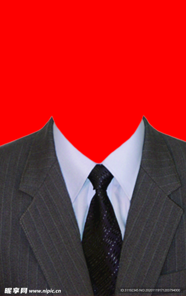 男士西装证件照