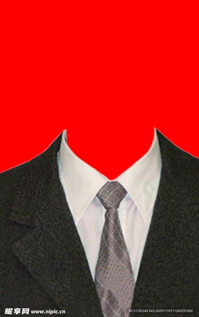 男士西装证件照